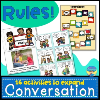 Preview of Conversation Skills Activities Books Games and Rules for Increasing Exchanges