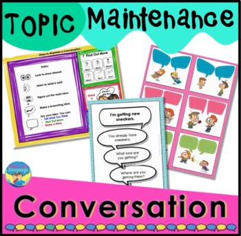 Preview of Conversation Skills | Topic Maintenance for Autism and Speech Therapy
