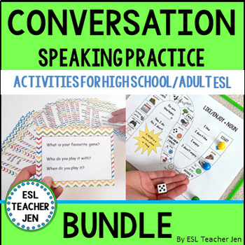 Preview of Conversation Speaking Practice for Adult and High School ESL/ELL BUNDLE