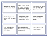 Conversation Starter Topic Cards II, Writing Prompts, Soci