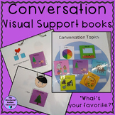 Conversation Starter Visual Support Books for Autism
