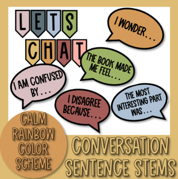 Preview of Conversation Starters | Academic Sentence Stems