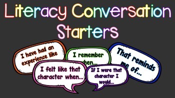 Preview of Conversation Starters [Book Response]