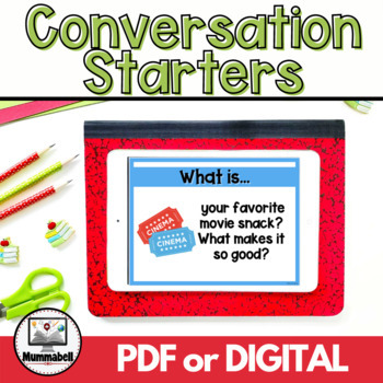 Preview of Conversation Starters - Get kids talking!