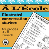 French Conversation Starters: À L'École/ At School