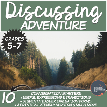 Preview of Conversation Starters Package on Adventure