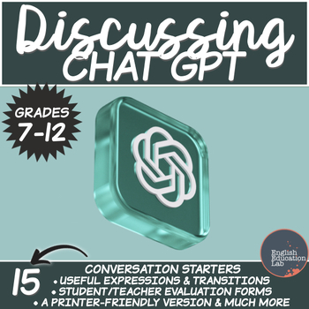 Preview of Conversation Starters Package on ChatGPT- High School