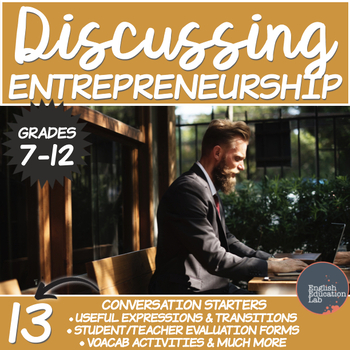 Preview of Conversation Starters Package on Entrepreneurship