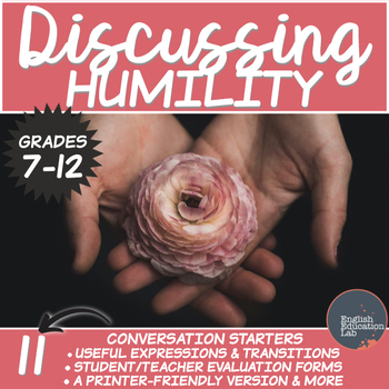 Preview of Conversation Starters Package on Humility