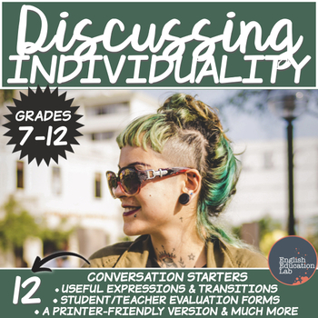 Preview of Conversation Starters Package on Individuality