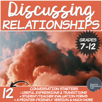 Preview of Conversation Starters Package on Relationships