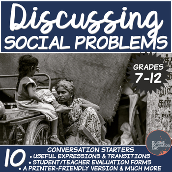 Preview of Conversation Starters Package on Social Problems