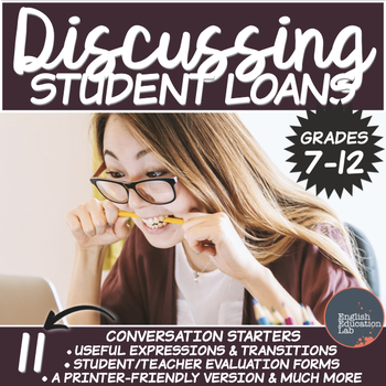 Preview of Conversation Starters Package on Student Loans