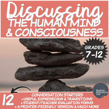 Preview of Conversation Starters Package on The Human Mind & Consciousness