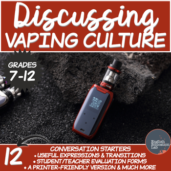 Preview of Conversation Starters Package on Vaping Culture