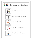 Conversation Starters Visual Supports, Activities, and Dat