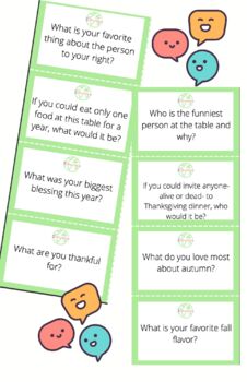 Preview of Conversation Starters for Family