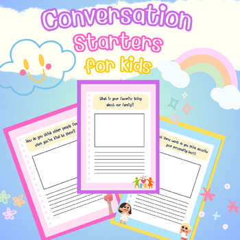 Preview of Conversation Starters for kids