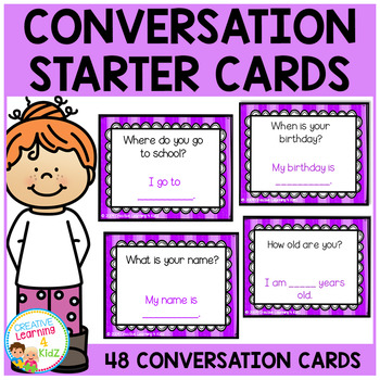 Preview of Conversation Starter Cards