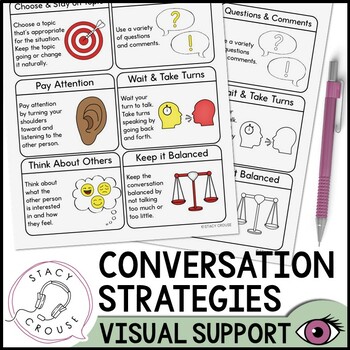 Preview of Conversation Strategies Visual Support for Pragmatic Language for Speech Therapy