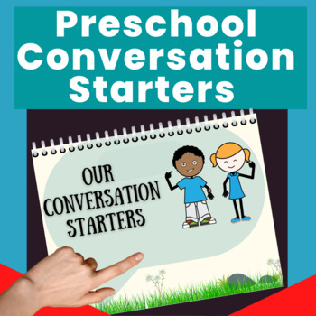 Preview of Conversation Visual Supports Adapted Conversations Starters for Preschool