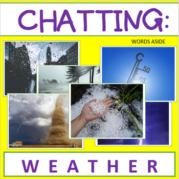 Preview of Conversation Speech Flash Cards WEATHER