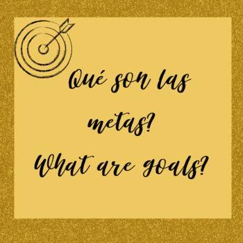 Preview of Conversation about goals-english and spanish