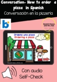 Conversation in Spanish-  Ordering a pizza- Restaurant in 