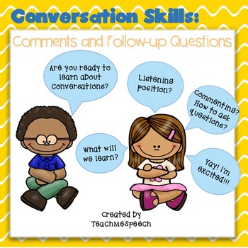 Preview of Conversation and Social Skills: Comments and Follow-up Questions