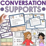 Conversation social skills supports. Autism, speech.
