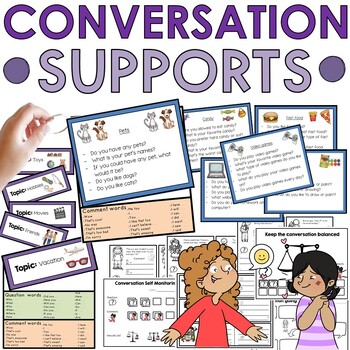 Preview of Conversation social skills supports for Autism speech and pragmatics