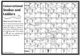 Conversational Snakes and Ladders Black And White