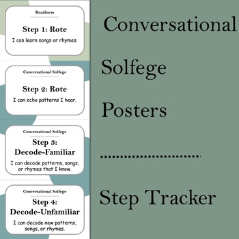 Preview of Conversational Solfege | Step Tracker Posters