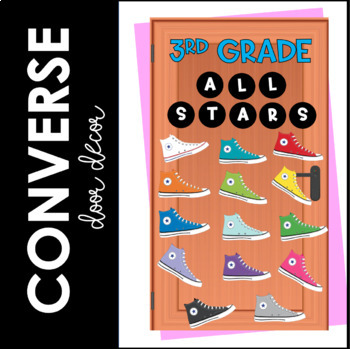 Preview of Converse All Stars Door Decoration Set | Bulletin Board Display|  Tennis Shoes