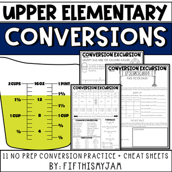 Preview of Measurement Conversion Upper Elementary Practice