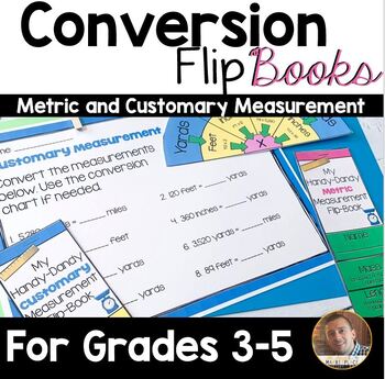 Preview of Conversion Flip Books, Notebook Pages, Activities and Task Cards- Grades 3-6