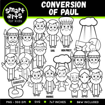 Conversion of Paul Clip Art by Smart Arts For Kids | TPT