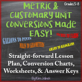 Metric & Customary Unit Conversions Made Easy! Handout, Co