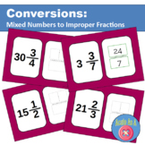 Conversions: Mixed Numbers to Improper Fractions - Digital