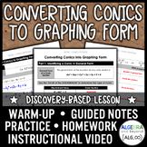 Convert Conics to Graphing Form Lesson | Video | Guided No