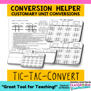 Preview of Customary Measurement Conversions: "Tic-Tac-Convert" Using Tic-Tac-Toe Boards