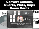 Capacity- Convert Gallons, Quarts, Pints, Cups Digital Boom Cards