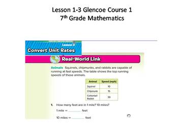 Preview of Convert Rates Lesson 1-3