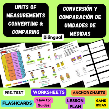 Preview of Units of Measurement-Convert & Compare /Convertir unidades de Medida