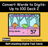 Convert Words to Digits- Up to 100 Deck 2