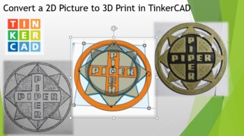 Preview of Convert a 2D Picture to 3D Print in TinkerCAD