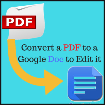 Preview of Convert a PDF to a Google Doc for ease of editing