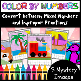 Convert between Mixed Numbers and Improper Fractions - Col