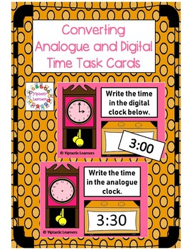 Preview of Converting Analogue and Digital Time (Distance Learning)