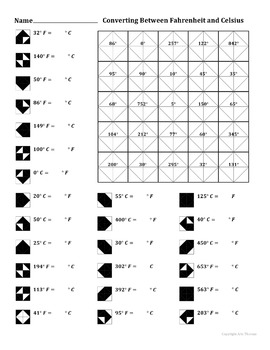Download Converting Between Fahrenheit and Celsius by Aric Thomas | TpT
